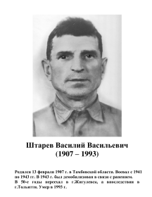 Штарев Василий Васильевич