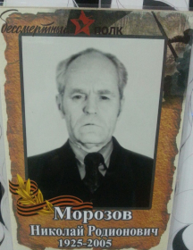 Морозов Николай Родионович