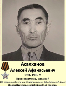 Асалханов Алексей Афанасьевич