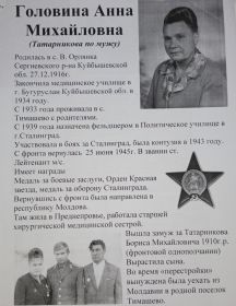 Головина Анна Михайловна