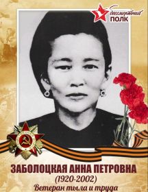 Заболоцкая Анна Петровна