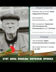 Штанько Павел Андреанович