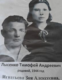 Лысенко Тимофей Андреевич