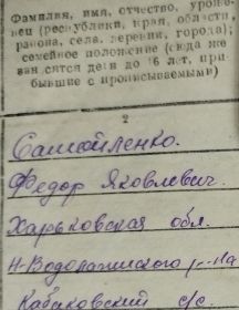 Самойленко Федор Яковлевич