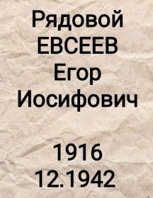 Евсеев Егор Иосифович