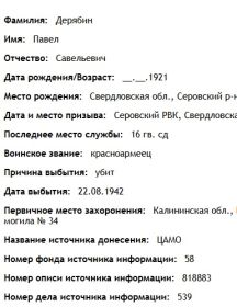 Дерябин Павел Савельевич