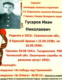 Гусаров Иван Николаевич