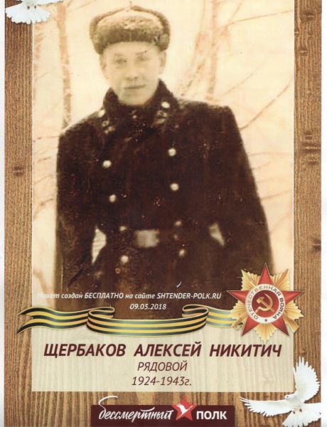 Щербаков Алексей Никитич