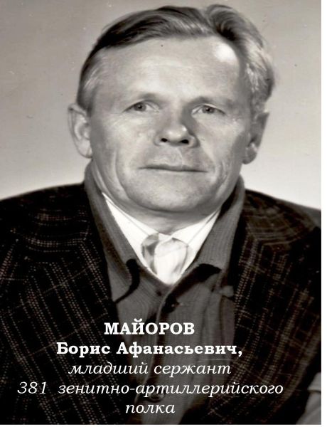 Майоров Борис Афанасьевич