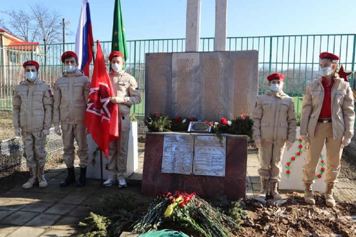 В станице Майокопского района перезахоронили останки советского солдата