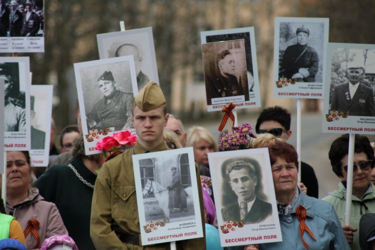 Бессмертный полк в Пряже