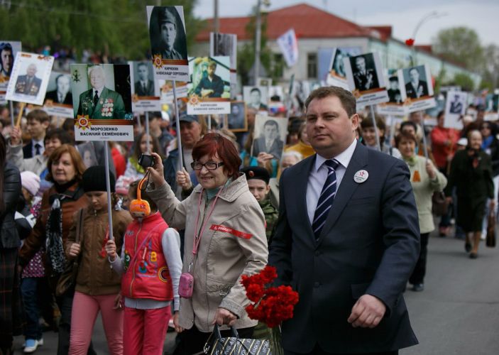 План участия «Бессмертного полка» в параде 9 мая 2015 года в городе Сызрани