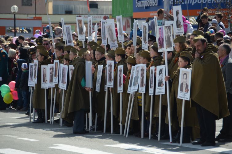 Город Лангепас в очередной раз принял участие во всероссийской акции "Бессмертный полк"