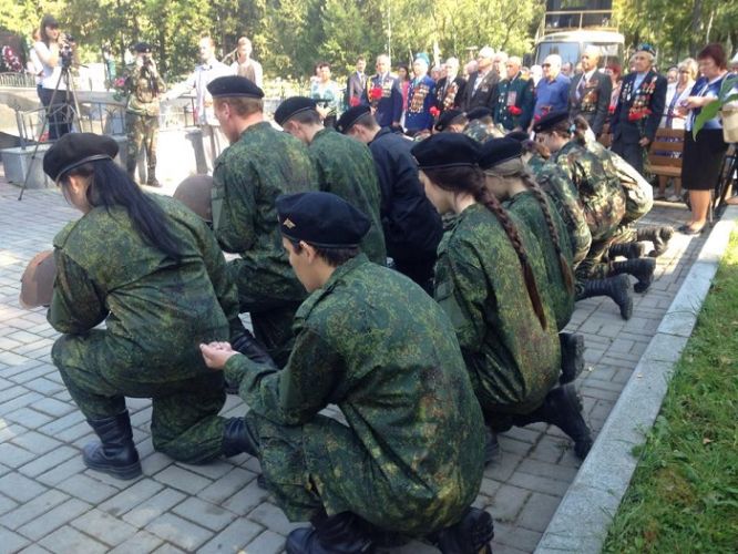 Останки четырех солдат  захоронены в Томске