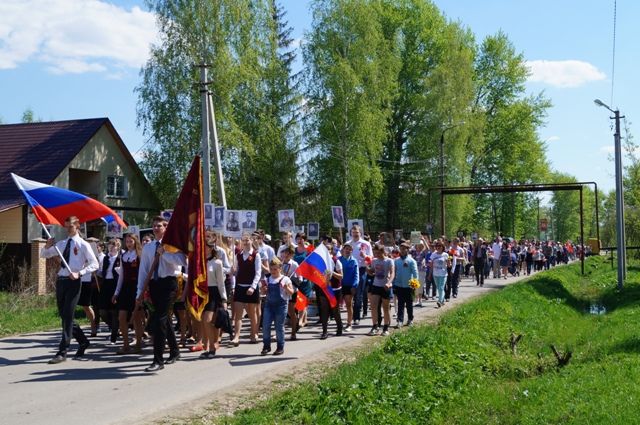 Бессмертный полк 2016 в поселке Мордвес