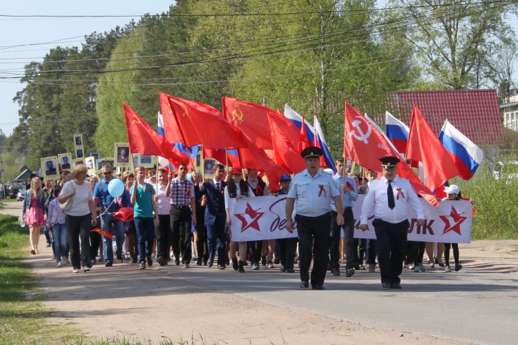 "Бессмертный полк". с. Паша. 9 мая 2016 г.