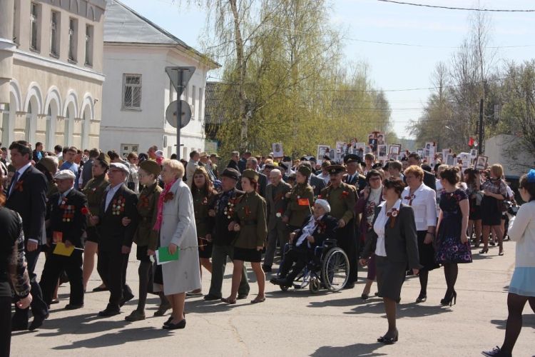 Акция "Бессмертный полк" в Пошехонском районе