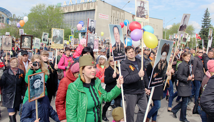 Колонна «Бессмертного полка» в Бийске будет формироваться 9 мая на улице Ленина