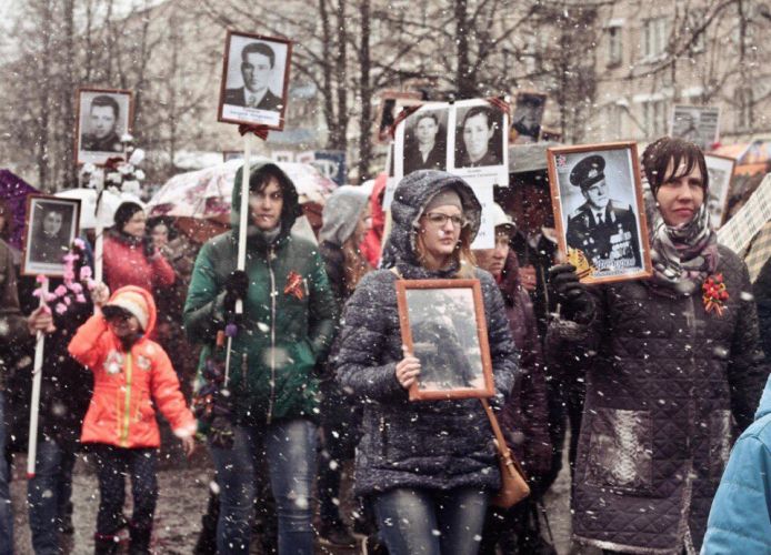 "Бессмертный полк" прошел по Бую. Фоторепортаж