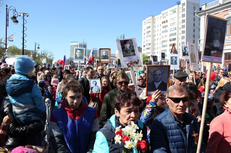 Бессмертный полк прошёл по улицам Тюмени