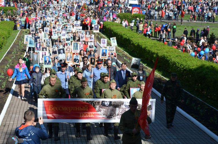 Бессмертный полк прошёл в Майме