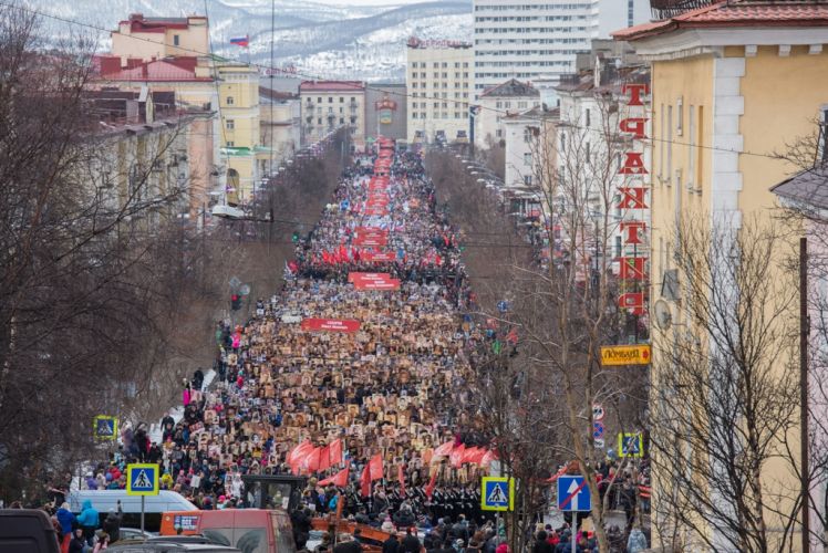 Шествие колонны Бессмертный полк 9 мая 2017 года