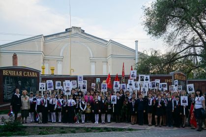 Шествие бессмертного полка в п.Каменоломни, 2016 год