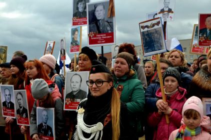 Бессмертный полк в Оленегорске