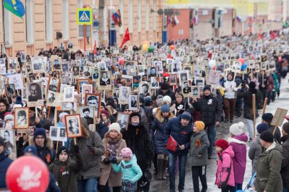 Бессмертный полк в Норильске