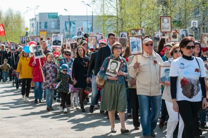 Прохождение шестивия "Бессмертный полк" состоялось по главным улицам города