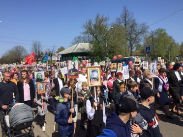 Колонна "Бессмертного полка" в г. Буй Костромской области