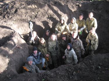 Раскопали старый погреб в селе Гапоново