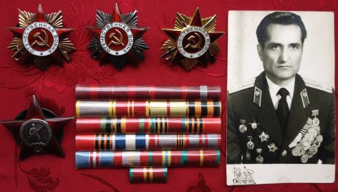 2 Ордена Отечественной Войны1 степени, Орден Отечественной Войны II степени, Орден Красной Звезды, Медаль За боевые заслуги