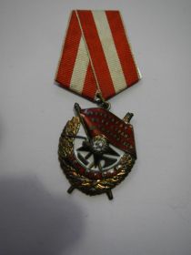 05.08.1943 г. награждён орденом «Красного Знамени».