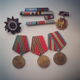 Часть медалей прадеда была украдена, на фото медали, которые мы сохранили.