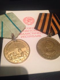 медаль за оборону ленинграда и медаль за победу над германией в Великой Отечественной Войне 1941-1945