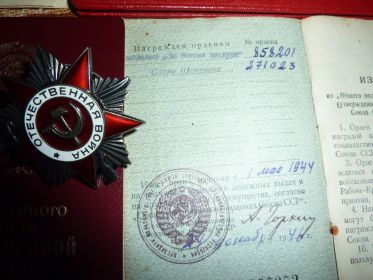 орденская книжка