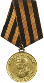 Медаль "За победу над Германией в Великой Отечественной войне 1941-1945г.г."