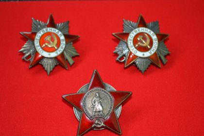 Два Ордена Великой Отечественной Войны II степени, Орден Красной звезды