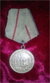 Указом Президиума Верховного Совета СССР от 22 декабря 1942 года награжден медалью «За оборону Сталинграда