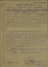 наградной лист 2