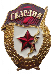 Нагрудный знак «Гвардия» (01.03.1043)