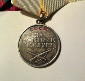 Медаль «За боевые заслуги» (№ 1776590)