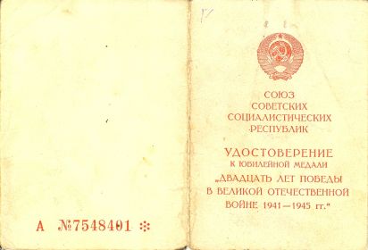 "Двадцать лет победы в Великой Отечественной войне 1941-1945 гг."