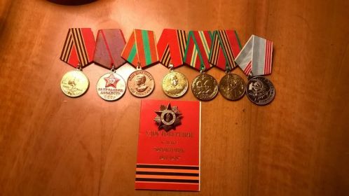 Боевые и трудовые награды