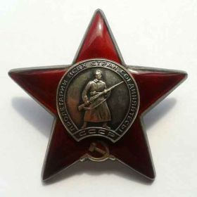 Орден Красной звезды (получил за бои у реки Дарев 05-06.10.1944 г)