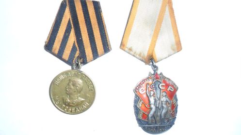 Медаль "За победу над Германией 1941-1945 г.г.", Знак Почета