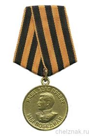 Медаль "За победу над Германией в Великой Отечественной войне 1941-1945 годов"