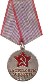 Медаль За трудовую доблесть (№ медали 14379)