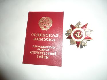 Орден  Отечественной  войны  II  степени